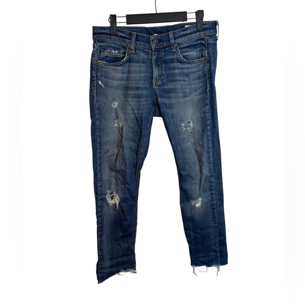 Rag & Bone Dre Distressed Raw Hem Jeans